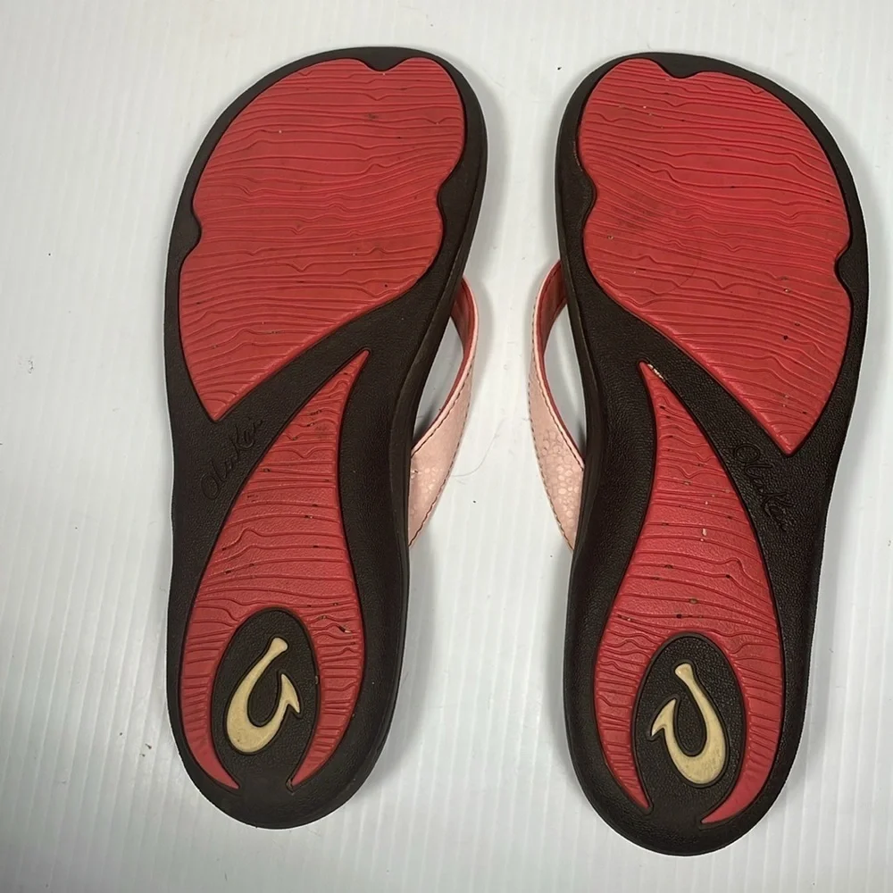 Olukai Sandals Women Kulapa Kai in Shell Size 9 Flip Flops - Picture 4 of 6